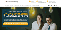 Desktop Screenshot of bluenovamarketing.com